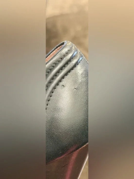 Camper Black Leather Cushioned Wedge Heels Size 6 - Picture 9 of 9